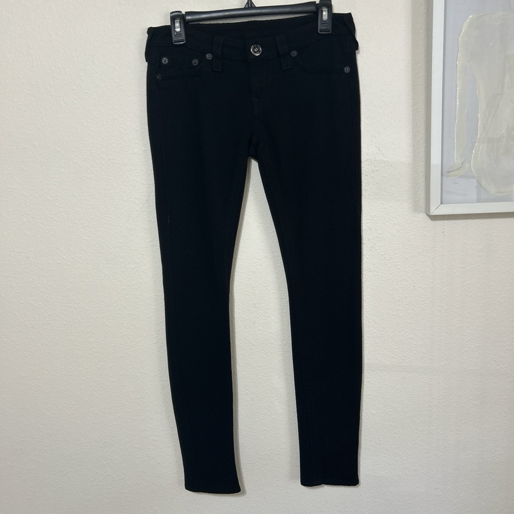 True Religion Stella World Tour Black Skinnies | Stretch Rayon Blend